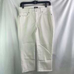 NYDJ Cool Embrace “Lifttuck technology”White Crop Jeans. Excellent condition